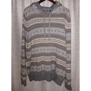 IZOD Neutral Hoodie Sweater Men's XL NWOT